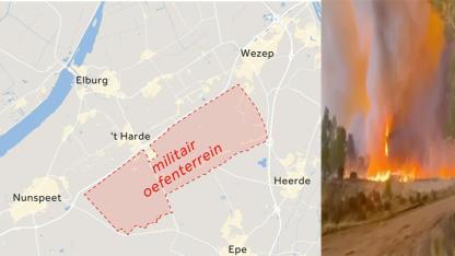 Hollanda'da Askeri Tatbikat Alanı Alev Alev! 3 Bölgeye Acil Uyarı Gönderildi