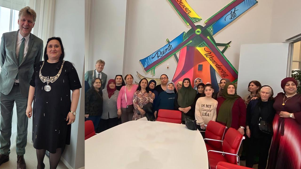 Zaanstad Belediye Başkanı Jan Hamming, Huzur Kadınlar Grubu’nu Makamında Ağırladı