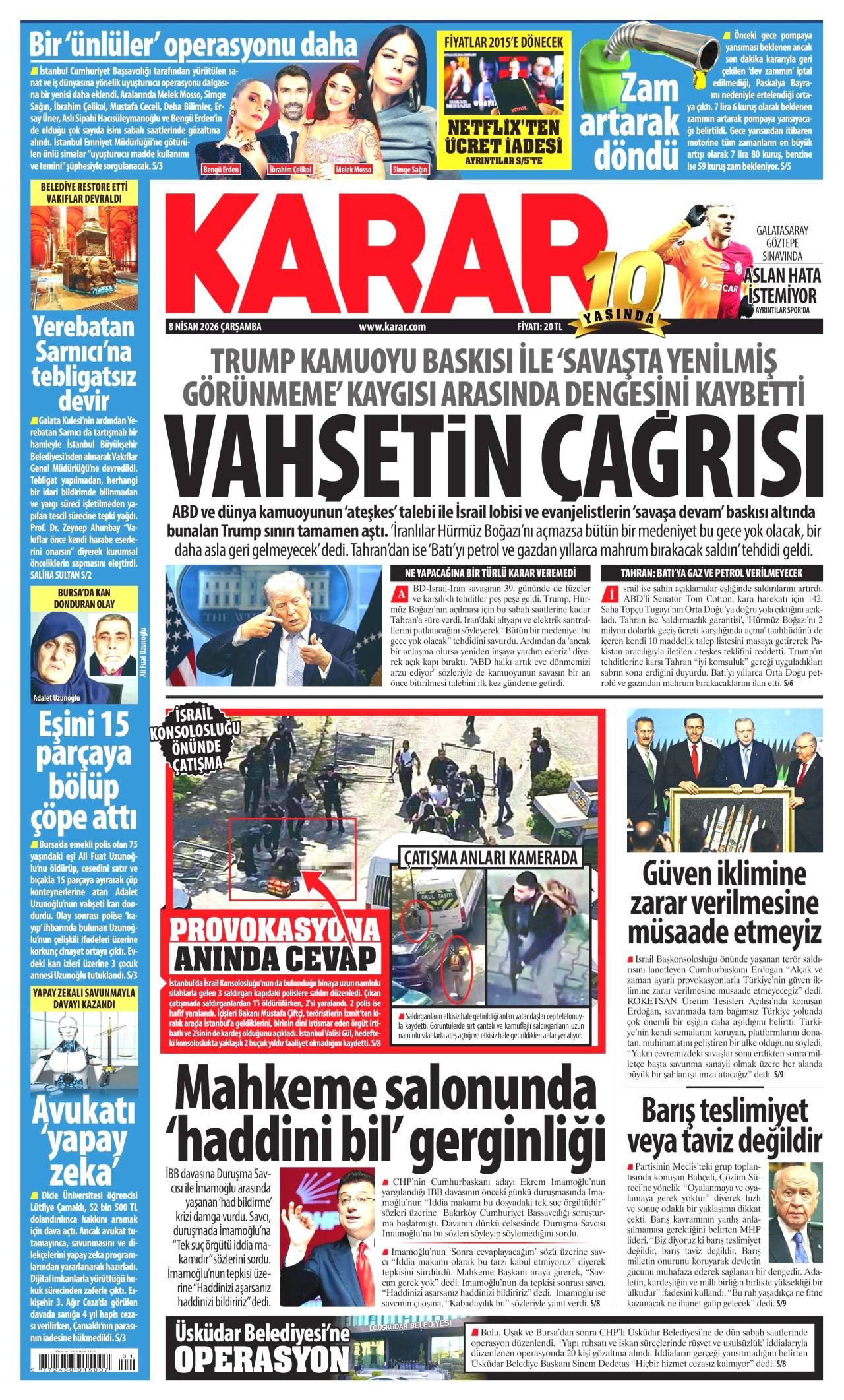 Karar Gazetesi Gazete Manşeti