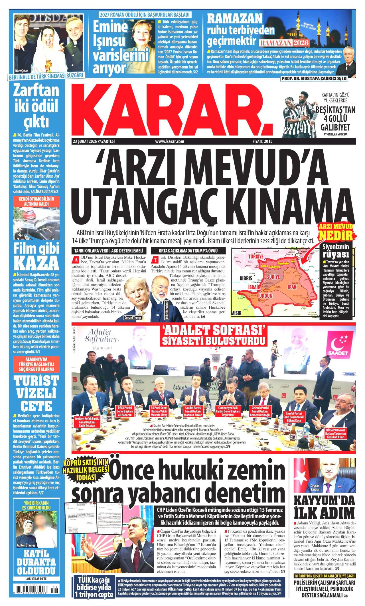 Karar Gazete Manşeti