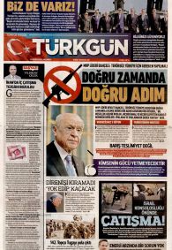 Türkgün Gazetesi Gazete Manşeti