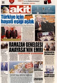 Yeni Akit Gazete Manşeti